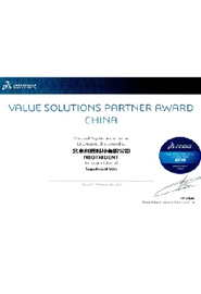 Value Solutions Partners Award China-Significant Win